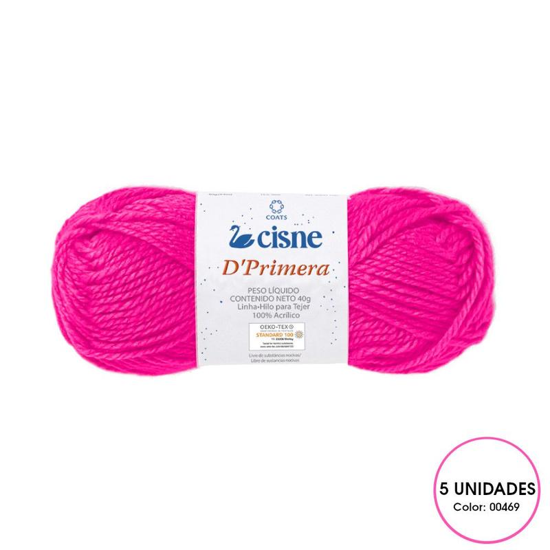 Kit 5 Novelo de Lã Tricô Crochê Cisne D'Primera 40g - COATS - Lãs